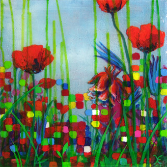 Farbcode einer Blumenwiese