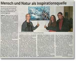 Artikel Marbacher Zeitung Vernissage