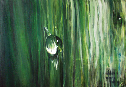 Die Zwei am See hinterm Dschungel